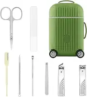 Manicure Set | Personal Care Nail Clippers Set - Suitcase Nail Clippers Set Stainless Steel Fingernail Clippers Toenail Cutter for Men and Women