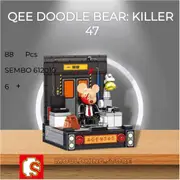 SEMBO 612010 Qee Doodle Bear: Killer 47 with 88 Pieces