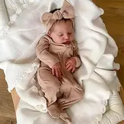 Pinky Reborn Lifelike Newborn Baby Dolls - 19 Inch Soft Body Girl Doll Lovely Real Look Reborn Baby Doll Girl Realistic Newborn Baby Doll Sleeping Reborn Bebes
