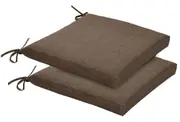 St Barts Outdoor Seat Pad Cushions - Coffee ( Sets of 2 )