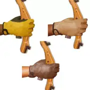 RECURVE/LONGBOW/COMPOUND BOW HALF FINGER ARCHERY LEATHER BOW GRIP SHOOTING GLOVE