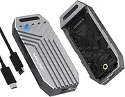 WAVLINK 40Gbps PCIe NVMe SSD Enclosure, USB4 External M.2 NVMe SSD Enclosure, for B+M/M-Key PCIe SSD 2280 Size, Tool-Free Installation, Compatible with Thunderbolt 4/3/USB4/USB C, Max Up to 8TB