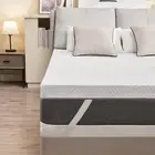 BDEUS 3 Inch Cooling Gel Memory Foam Mattress Topper, Ventilated High Density...