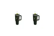 2PK Wizard of OZ Witch Icon 40oz Stainless Steel 40oz Tumbler 14.2x27.2cm Green