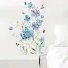 Wall Stickers Decal Bathrooms Decoration Eas Remove Floral Gifts Mural