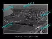 OLD LARGE HISTORIC PHOTO COLAC VICTORIA AERIAL VIEW OF THE TOWN c1930 1