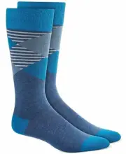 Alfani Men's Alfatech Argyle Striped Socks Size 7-12 (2 Pairs) (Same Day Ship)