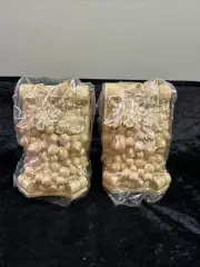 NEW IN BOX: Pair Vintage Grapes, Leaves, Vines BOOKENDS from 1998: Heavy Resin