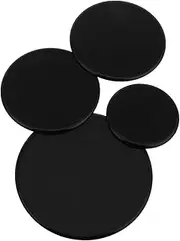 KOMBIUDA 4pcs Gas Stove Burner Flame Covers Easy to Clean Hob Protector Quick Stain Removal Even Heat Distribution Simple Installation Efficient Cooking for Your Kitchen