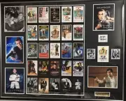 James Bond Connery Moore Lazenby Dalton Brosnan Craig + Signed Photos FRAMED COA