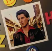 John Travolta Fridge Magnet Saturday Night Fever DISCO Artist Painting Snapshot