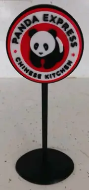Panda Express Miniature Restaurant Drive Thru Sign. 3d Printed. 7" Tall.