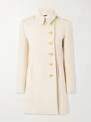 [TOM FORD] TOM FORD - Wool And Cashmere-blend Coat - Cream - IT40 IT 40 Cream