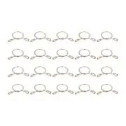 Fuel Line Hose Clips, 20pcs 15mm 65Mn Steel Tubing Spring Clamps