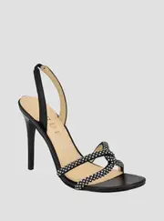 GUESS Women's Black Meomis Strappy Stiletto Heels Size: 7