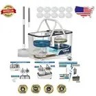Versatile Multi-Surface Spin Mop & Bucket Set – 10 Microfiber Heads Included