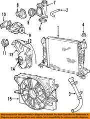 FORD OEM 03-06 LS,Thunderbird Cooling Radiator Components-Thermostat 2W9Z8575AB