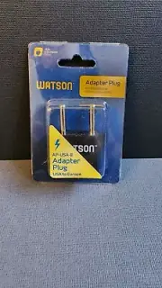 Watson Adapter Plug - 2-Prong USA to 2-Prong Europe