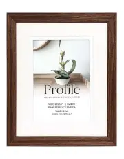 Deluxe Gallery Photo Wall Frame Set E - 8 Frames - Chestnut