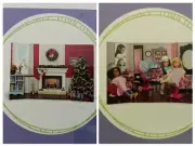 American Girl Scenes & Settings Hair Salon & Cozy Christmas Back drop NEW SEALED