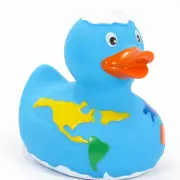 World Globe Map Rubber Duck