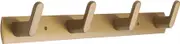 YUET 4 Door Hook Coat Bathroom Towel Hooks Wall Mounted Screw in Fixed Door or Robe Hook- Heavy Duty for Wall Hanger - Stainless Steel Holder in Bedroom or Kitchen for Clothes, Hats, (Gold)