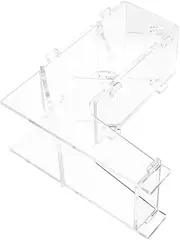 TOYANDONA Folding Dice Tower Tray Acrylic Dice Rolling Tower for Valley Rotating for