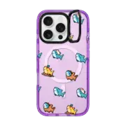iPhone 16 Pro Impact Ring Stand Case MagSafe Compatible pixel Leonarudo