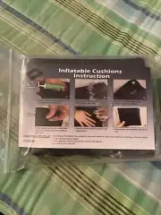 Inflatable Tailbone Hemorrhoid Seat Cushion Pump Included Black