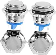 Metal Doorbell Button Set 4pcs Replacement Kit for Home Office Push Switch Relay