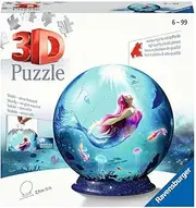 Ravensburger 3D Puzzle 11250 - Puzzle-Ball Bezaubernde Meerjungfrauen - 72 Teile - Puzzle-Ball für Erwachsene und Kinder ab 6 Jahren: Erlebe Puzzeln in der 3. Dimension