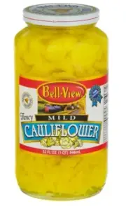 Bell-View Fancy Mild Pickled Cauliflower, 32 oz Jar, FREE EXPEDITED SHIPPING!