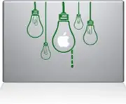 The Decal Guru Idea Light Bulbs MacBook Decal Vinyl Sticker-15" MacBook Pro