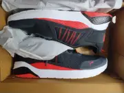 Puma Anzarun Black Red Sneakers Casual Shoes 371131-11 - Mens Size 12