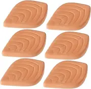 PAMINGONO Brown Sugar Keeper 6pcs Reusable Leaf Shape Sugar Saver Terracotta Clay Moisture Prevention Easy Cleaning Food Storage