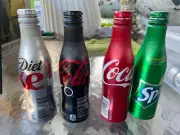 Lot Of 4 2011 Coca Cola Diet Coke Coke Zero & Sprite Aluminum Bottles Unopened