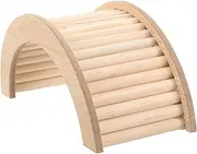 VILLFUL Rabbit Ramp Climbing Toys Wood Bridge Toy Hamster Toy Chinchilla Bridge Toy Hamster Wood Bridge Chinchilla Training Ladder Hamster Hideout Chinchilla Climbing Toy Wooden Rabbit