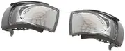 QASULER 1C0949101E 1C0949102E Car Side Rear View Mirror Indicator Light Turn Signal Light, for VW, for Beetle, 2006 2007 2008 2009 2010(Left and Right) Car Side Mirror Indicator Light(BLACK Left and R