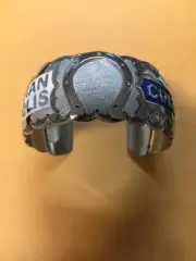 Native American Navajo Mens Bracelet Indianapolis Colts Cuff Nice Workmanship #2