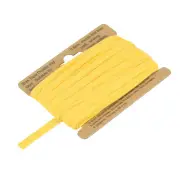 1/4 Inch Double Fold Bias Tape Continuous Bulk Bias Tape Yellow 10 Yards