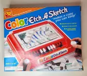 Color Etch A Sketch Ohio Art Paper Markers Make Creativity Vintage 1993 90s Toy