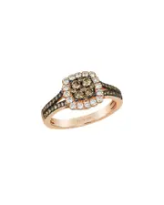 Le Vian Chocolate Cluster 14K Rose Gold 0.80 ct. tw. Diamond Cocktail Ring