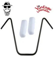 Original Lowrider 22" 22.2 Ape Handlebar Black Custom 120mm Grip Sparkle/White
