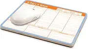 Knock Knock 5 Days a Week Paper Mouse Pad, Weekly Calendar Pad Tear Off & Daily to Do List Pad, 9.5 x 8-inches