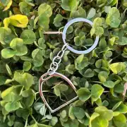 Silvertone New Horse Stirrup Keychain