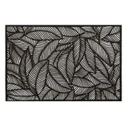 Maxwell & Williams Table Accents Cut-Out Placemat Dining Mat 45x30cm Leaf Black