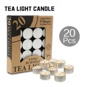 Tealight Candles 20Pack 9 Hours Unscented Tea Light Candles Tealights Home Decorative Party Wedding Christmas