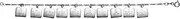 [JewelryWeb] 925 Sterling Silver Polished 18 Centimeters Ten Commandment Bracelet Link-Bracelet for Women