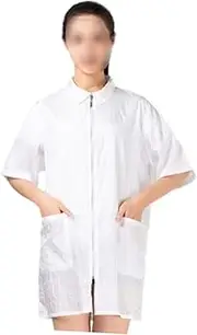 minkissy Work Dress for Women Haircut Apron Short Sleeve Hair Treatment Dyeing Fashionable Easy to Maintain