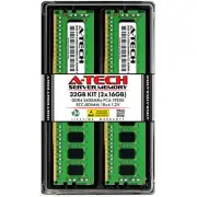 A-Tech 32GB 2x 16GB 1Rx4 PC4-19200R DDR4 2400MHz ECC REG RDIMM Server Memory RAM